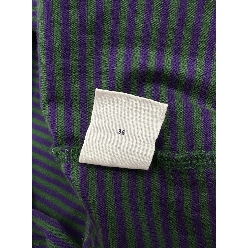 Polo Golf Ralph Lauren‎ Polo Shirt Purple Green Striped Vintage / Men's XL